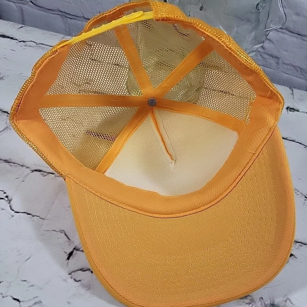 Brunch Tribe Trucker Hat Unisex Snapback Golden Yellow Rope Front‎ Meshback Cap